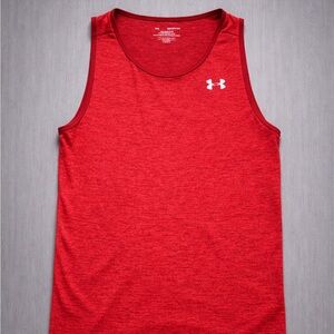 Under Armour HeatGear Red Tank Top Men’s Size Small